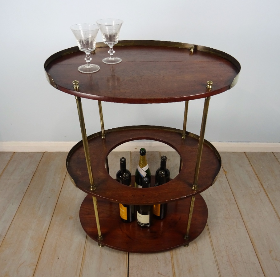 A Campaign Brass-Mounted Mahogany Occasional TableWashstand (2).JPG